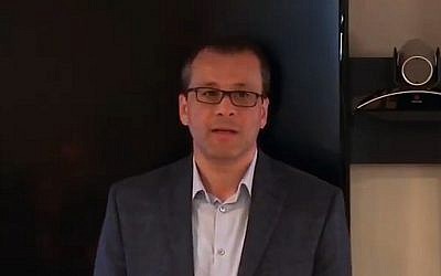 Cornel Feruta, the interim IAEA chief, in 2017 (screenshot: YouTube)