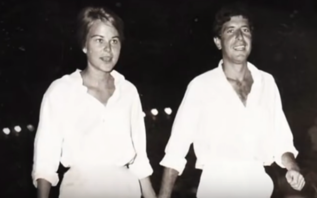 Marianne Ihlen and Leonard Cohen seen in the documentary 'Marianne & Leonard: Words of Love' (YouTube screenshot)