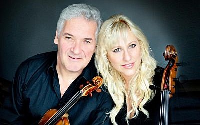 Violinist Pinchas Zukerman and cellist Amanda Forsyth. (Cheryl Mazak)