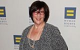 Rabbi Denise L. Eger at the 2011 Human Rights Campaign gala in Los Angeles, where she was honored, March 12, 2011. (Brian To/FilmMagic/Getty Images via JTA)
