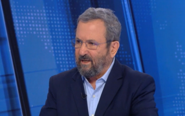 Ehud Barak on Channel 12's "Meet the Press," July 13, 2019 (screenshot) Ehud Barak on Channel 12's "Meet the Press," July 13, 2019 (screenshot)