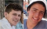 Amit Barlev (L) and Hillel Lalum. (Courtesy)
