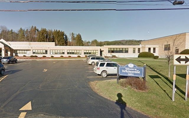 A Google Street view image of the Whitesville, New York Central School (screen capture: Google Street View) A Google Street view image of the Whitesville, New York Central School (screen capture: Google Street View)