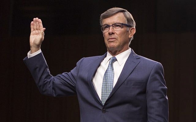 In this file photo taken on July 25, 2018 nominee for director of the National Counterterrorism Center, Joseph Maguire, is sworn in during his confirmation hearing before the Senate Intelligence Committee on Capitol Hill in Washington, DC. (Marcus Tappan / AFP) In this file photo taken on July 25, 2018 nominee for director of the National Counterterrorism Center, Joseph Maguire, is sworn in during his confirmation hearing before the Senate Intelligence Committee on Capitol Hill in Washington, DC. (Marcus Tappan / AFP)