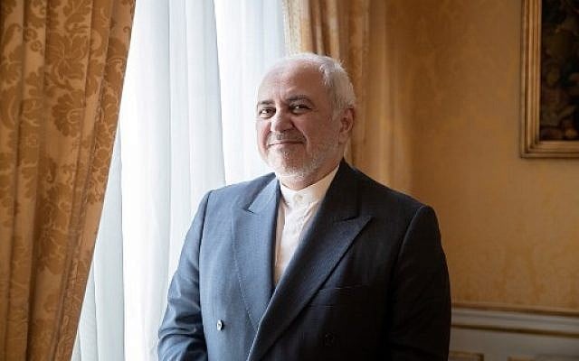 Iranian Foreign Minister Mohammad Javad Zarif poses for a photograph during an interview at the residence of Iranian ambassador in Paris on August 23, 2019. (Geoffroy van der Hasselt/AFP) Iranian Foreign Minister Mohammad Javad Zarif poses for a photograph during an interview at the residence of Iranian ambassador in Paris on August 23, 2019. (Geoffroy van der Hasselt/AFP)