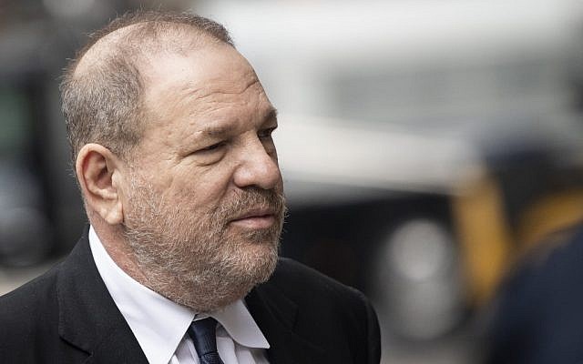 In this photo from April 26, 2019, disgraced Hollywood mogul Harvey Weinstein returns to the State Supreme Court in New York, after a break in a pre-trial hearing over sexual assault charges. (Johannes Eisele/AFP) In this photo from April 26, 2019, disgraced Hollywood mogul Harvey Weinstein returns to the State Supreme Court in New York, after a break in a pre-trial hearing over sexual assault charges. (Johannes Eisele/AFP)