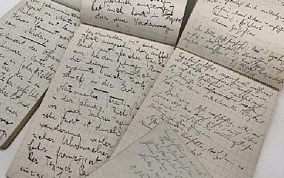 Handwritten manuscripts by Franz Kafka from the literary estate of Max Brod, (National Library of Israel)