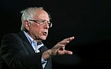 Democratic presidential candidate Sen. Bernie Sanders, I-Vt., speaks during an American Federation of State, County and Municipal Employees Public Service Forum in Las Vegas, August 3, 2019. (Steve Marcus/Las Vegas Sun via AP)