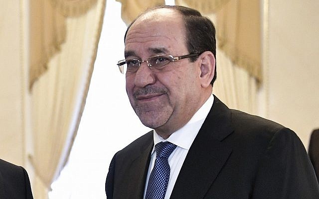 File: Vice President of Iraq Nouri al-Maliki in St.Petersburg, Russia, July 25, 2017. (Alexei Nikolsky, Sputnik, Kremlin Pool Photo via AP) File: Vice President of Iraq Nouri al-Maliki in St.Petersburg, Russia, July 25, 2017. (Alexei Nikolsky, Sputnik, Kremlin Pool Photo via AP)