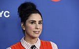Sarah Silverman poses before an Emmy For Your Consideration event for the Showtime series "Who Is America?" at Paramount Studios, on May 15, 2019, in Los Angeles. (Chris Pizzello/Invision/AP)