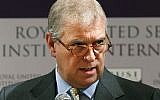 In a statement released on August 24, 2019, Britain's Prince Andrew denied any knowledge of criminal behavior by one-time friend Jeffrey Epstein, who killed himself in a New York jail while awaiting trial on sex trafficking charges. (AP Photo/Koji Sasahara, File)