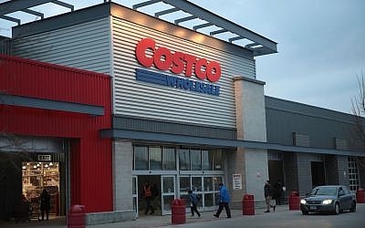 A Costco store in Chicago (Scott Olson/Getty Images via JTA)
