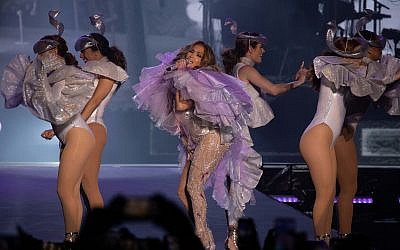 Jennifer Lopez danced, dazzled and charmed a crowd of 60,000 at her long-awaited concert on Thursday night, August 1, 2019 in Tel Aviv (Courtesy Erez Ozir)