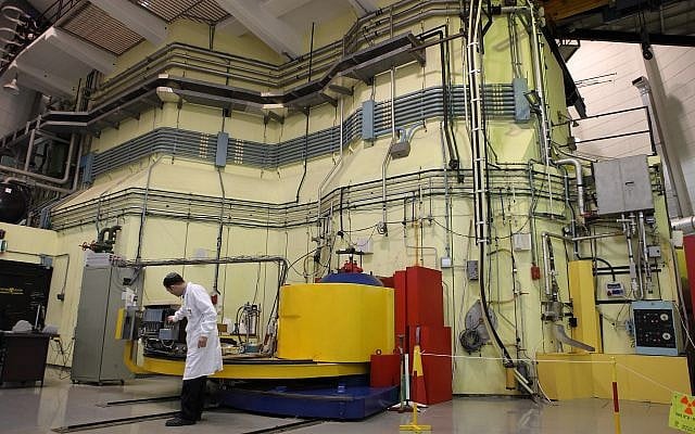 Inside view of Israel's Soreq nuclear reactor in 2011. (Yaakov Naumi/Flash90)