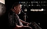 Israeli singer Arkadi Duchin performs at Rabin Square in Tel Aviv on July 20, 2016. (Tomer Neuberg/Flash90)
