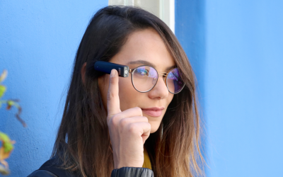 OrCam's MyEye 2 can recognize text from any surface (Courtesy)