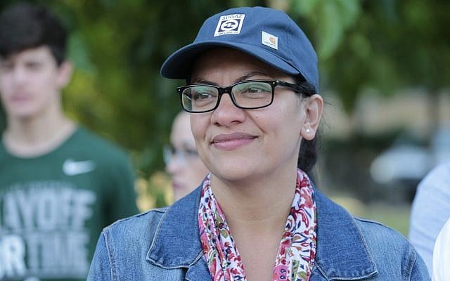 US Democratic Representative for Michigan's 13th congressional district Rashida Tlaib attends "Shabatt in the Park with Rashida" event on August 16, 2019 in Pallister Park in Detroit, Michigan. (JEFF KOWALSKY/AFP) US Democratic Representative for Michigan's 13th congressional district Rashida Tlaib attends "Shabatt in the Park with Rashida" event on August 16, 2019 in Pallister Park in Detroit, Michigan. (JEFF KOWALSKY/AFP)