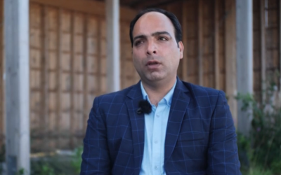 Iranian jorunalist Amir Tohid Fazel speaks to Sweden's SVT (video screenshot)