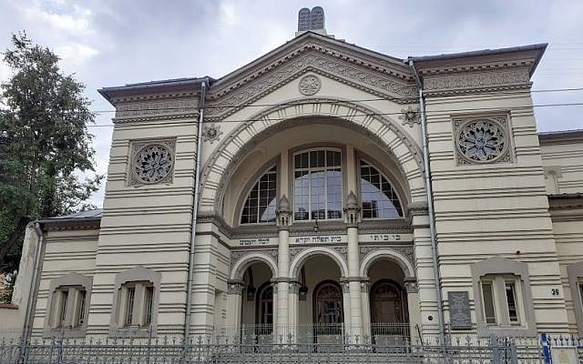 The Choral Synagogue in Vilnius, July 2019 (Raphael Ahren/TOI)