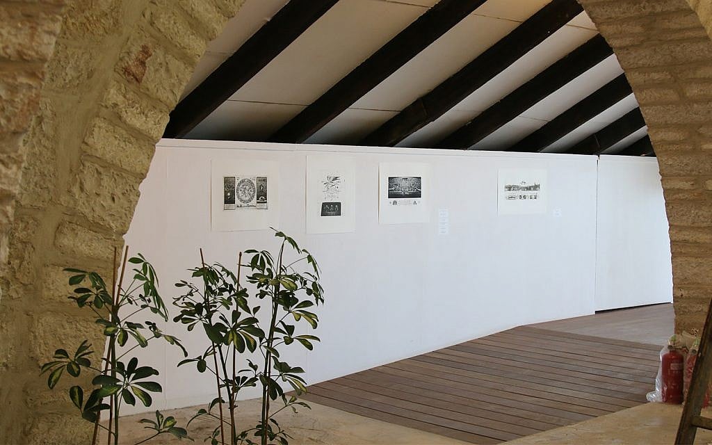A gallery at Jerusalem's Print Workshop. The non-profit caters to local and international artists. (Shmuel Bar-Am)