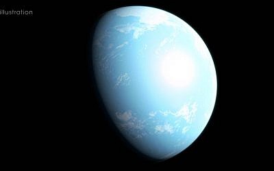 This illustration shows one interpretation of what new planet GJ 357 d may be like. (NASA's Goddard Space Flight Center/Chris Smith)
