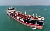 This picture taken on September 27, 2019 shows the British-flagged oil tanker Stena Impero as it leaves Bandar Abbas port in southern Iran (Mehdi DEHDAR / Fars news / AFP)