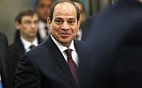 Egyptian President Abdel-Fatah al-Sisi arrives to speak at the United Nations  General Assembly on September 24, 2019 in New York City. (Spencer Platt/Getty Images/AFP)