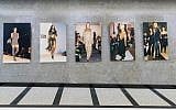 Fashion models and their muses at 'New York Fashion Rediscovered,' a new exhibit created by two Israelis in New York City's Time Square, just in time for 2019 Fashion Week (Courtesy ZAZ10TS)