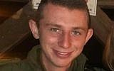 Daniel Marder, an IDF soldier stationed in the north, sustained a head injury when hit with a rock thrown by a fellow serviceman on august 4, 2019. (Courtesy)