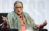 Supreme Court Associate Justice Ruth Bader Ginsburg speaks at the Library of Congress National Book Festival in Washington, August 31, 2019. (AP Photo/Cliff Owen)