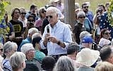 Democratic presidential candidate and former vice president Joe Biden speaks during a town hall meeting at the Indian Creek Nature Preserve, September 20, 2019, in Cedar Rapids, Iowa. (AP Photo/Charlie Neibergall)