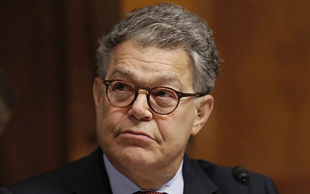 In this photo from September 20, 2017, then Democratic senator Al Franken of Minnesota listens during a Senate Judiciary Committee confirmation hearing on Capitol Hill in Washington. (AP Photo/Alex Brandon, File) In this photo from September 20, 2017, then Democratic senator Al Franken of Minnesota listens during a Senate Judiciary Committee confirmation hearing on Capitol Hill in Washington. (AP Photo/Alex Brandon, File)