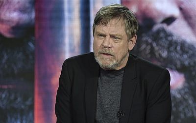 Mark Hamill participates in the "Knightfall" panel during the History portion of the TCA Winter Press Tour on Sunday, Feb. 10, 2019, in Pasadena, Calif. (Richard Shotwell/Invision/AP)