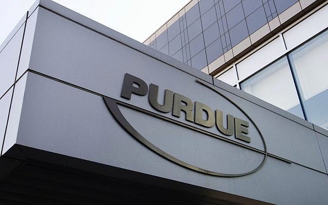 Purdue Pharma offices in Stamford, Connecticut, on May 8, 2007. (AP Photo/Douglas Healey, File)