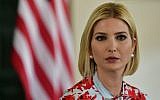 Ivanka Trump, US President Donald Trump's daughter and White House adviser, attends a meeting with Jujuy state Governor Gerardo Morales in Purmamarca, Argentina, September 5, 2019. (AP Photo/Gustavo Garello)