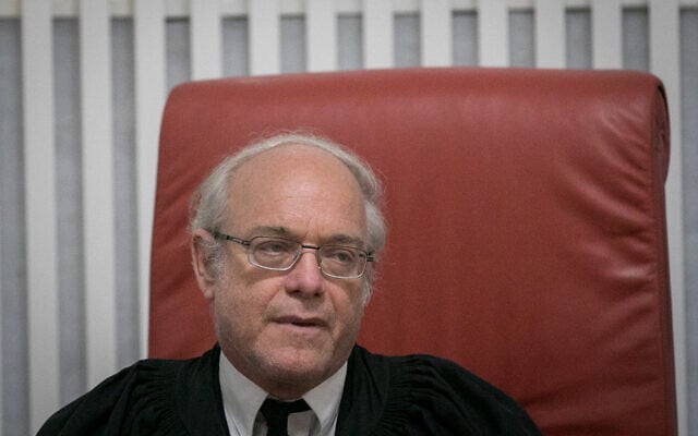 Supreme Court Justice Neal Hendel on July 25, 2018. (Yonatan Sindel/Flash90)