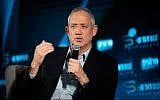 Blue and White party leader Benny Gantz. (Yonatan Sindel/Flash90)