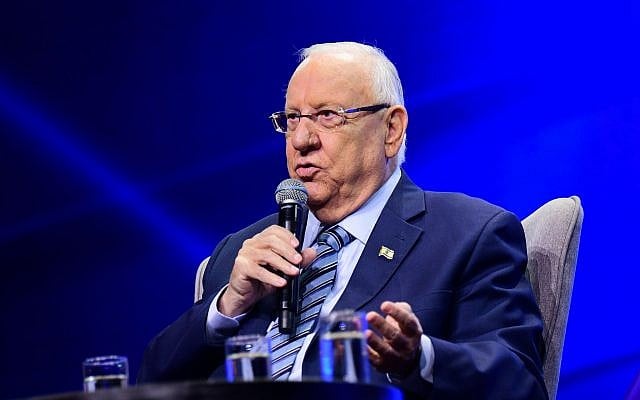 President Reuven Rivlin in Tel Aviv on September 5, 2019. (Flash90) President Reuven Rivlin in Tel Aviv on September 5, 2019. (Flash90)