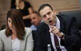 Likud MK and chairman of the Knesset Regulatory Committee Miki Zohar at the Knesset, September 9, 2019. (Yonatan Sindel/FLASH90)