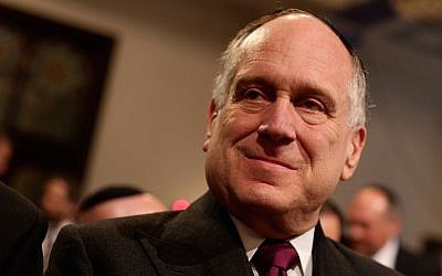 World Jewish Congress president Ronald Lauder in Leipzig, Germany, August 30, 2010 (Sean Gallup/Getty Images via JTA)