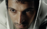 Yehuda Nahari who portrays Yiigal Amir in the movie "Incitement." (Screen capture/Channel 12)