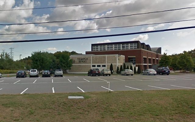 Screen capture of the Temple Sinai synagogue in Sharon, Massachusetts. (Google Maps) Screen capture of the Temple Sinai synagogue in Sharon, Massachusetts. (Google Maps)