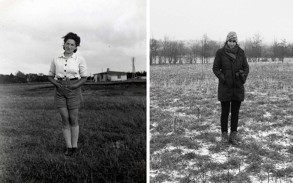 Hana Dubova (left) around 1942 and Rachael Cerrotti in Denmark, 2017 (courtesy)