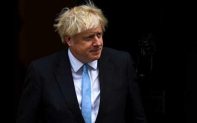 Britain's Prime Minister Boris Johnson walks out 10 Downing Street to greet the US Vice President Mike Pence, in London, September 5, 2019.(AP Photo/Alberto Pezzali) Britain's Prime Minister Boris Johnson walks out 10 Downing Street to greet the US Vice President Mike Pence, in London, September 5, 2019.(AP Photo/Alberto Pezzali)