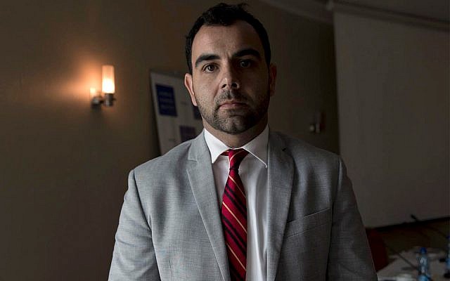 Omar Shakir, Israel and Palestine Director of the New York-based Human Rights Watch, October 23, 2018. (AP Photo/Nasser Nasser, File) Omar Shakir, Israel and Palestine Director of the New York-based Human Rights Watch, October 23, 2018. (AP Photo/Nasser Nasser, File)