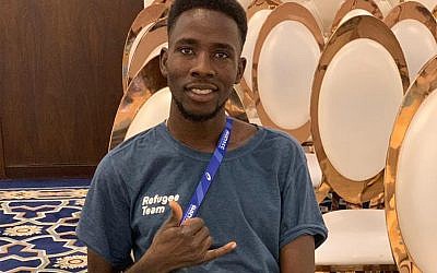 Asylum seeker from Israel Jamal Abdelmaji Eisa Mohammed in Qatar, September 26, 2019. (Courtesy)