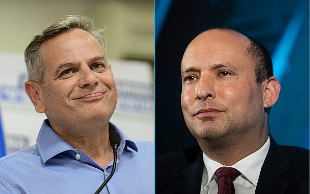 Nitzan Horovitz, leader of the left-wing Democratic Camp party (left), and MK Naftali Bennett of the right-wing Yamina (composite image: Flash90) Nitzan Horovitz, leader of the left-wing Democratic Camp party (left), and MK Naftali Bennett of the right-wing Yamina (composite image: Flash90)