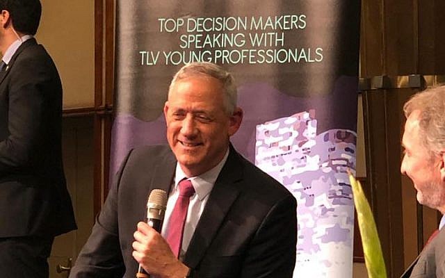 Benny Gantz interviewed by ToI's editor David Horovitz in Tel Aviv five months ago. (Miriam Hershlag/Times of Israel) Benny Gantz interviewed by ToI's editor David Horovitz in Tel Aviv five months ago. (Miriam Hershlag/Times of Israel)