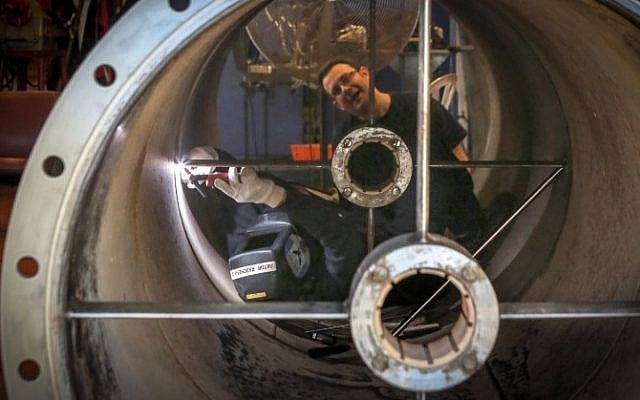 Inside the Sorek A Desalination Plant, November 2015. (Yossi Zamir/FLASH90)