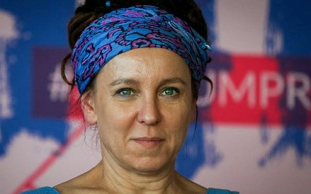 This picture from September 17, 2018, shows Polish author Olga Tokarczuk in Krakow, Poland. (Beata Zawrel/AFP) This picture from September 17, 2018, shows Polish author Olga Tokarczuk in Krakow, Poland. (Beata Zawrel/AFP)